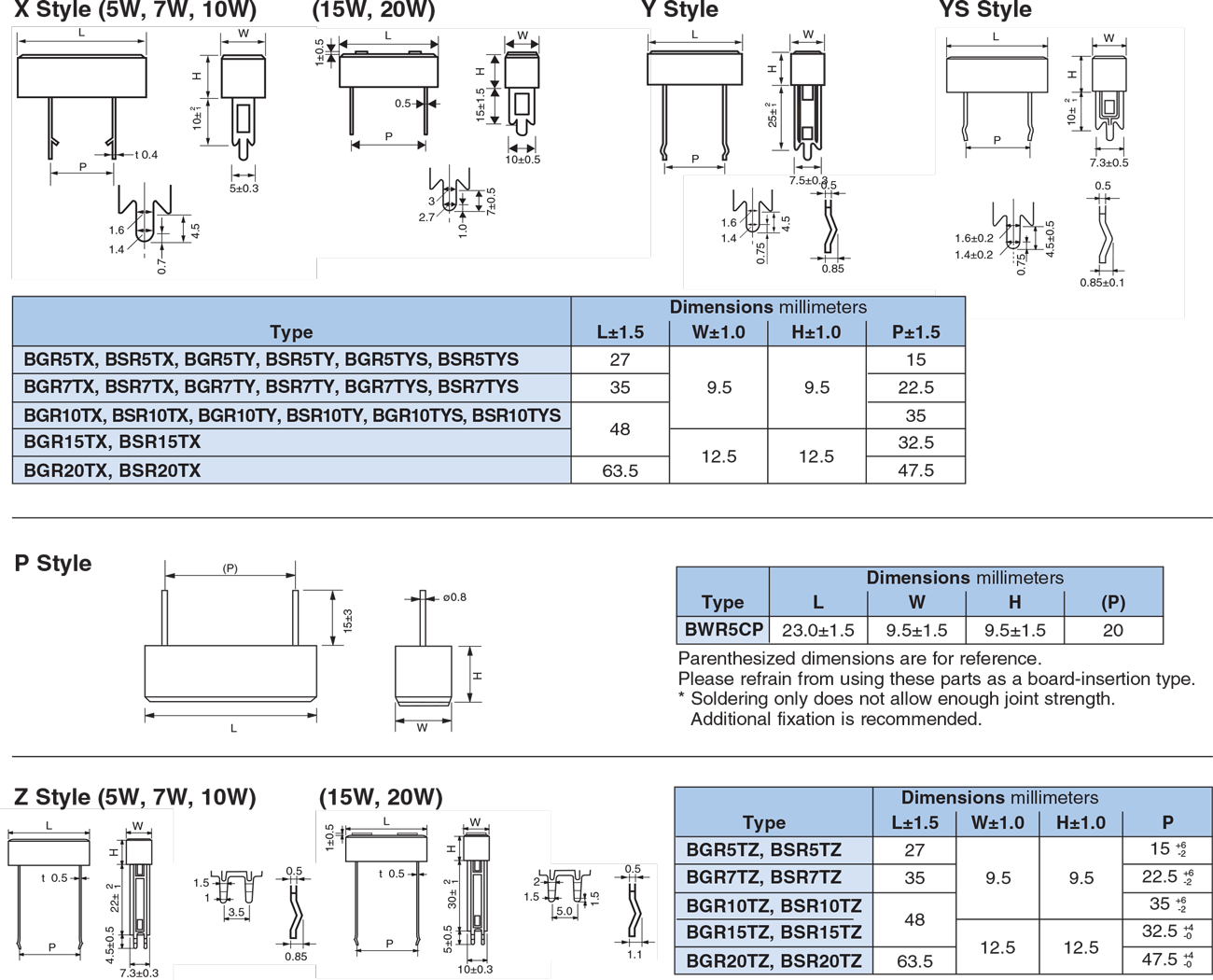 Dimensions and Construction